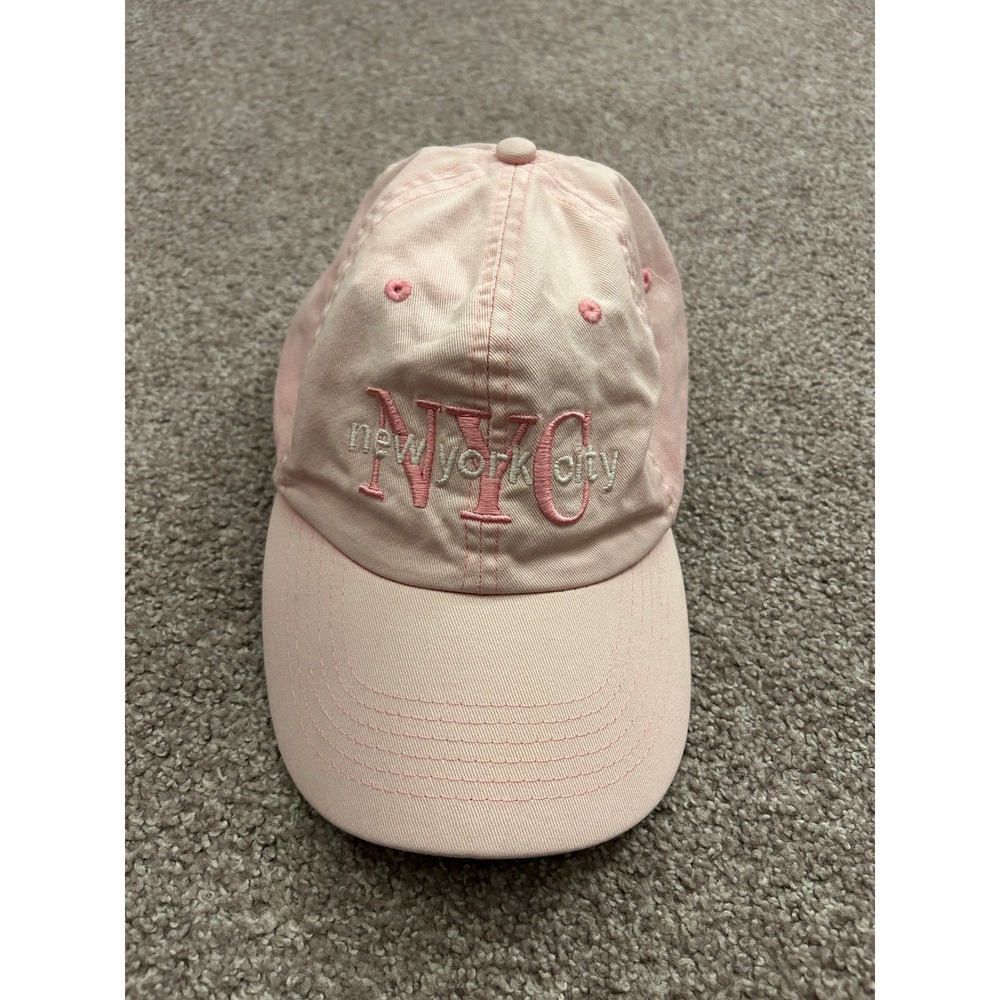 Vintage Danelley NYC Baseball Cap Womens OS Pink Excellent Embroidered Dad Hat